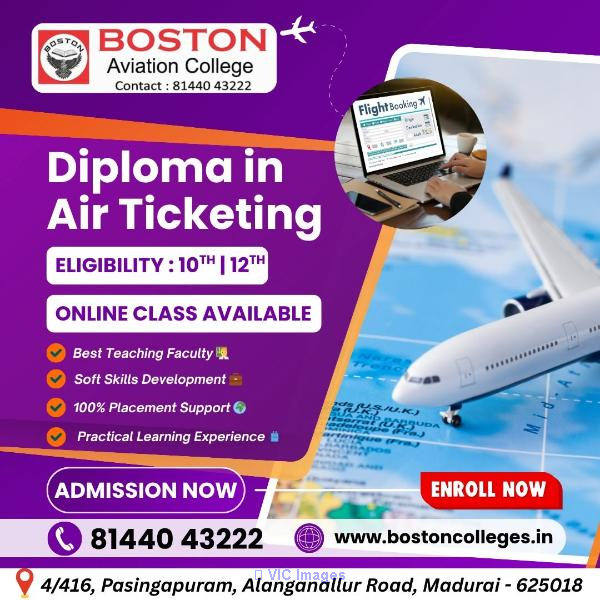 Premium Diploma in Air Ticketing Course in Madurai | Boston College - Photo 1